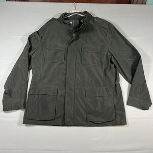 Kenneth Roberts Platinum Field Jacket Mens XL Black Full Zip Long Sleeve Winter
